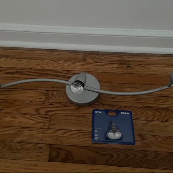 IKEA Modern Silver Lighting Fixture - Picture 1 of 2